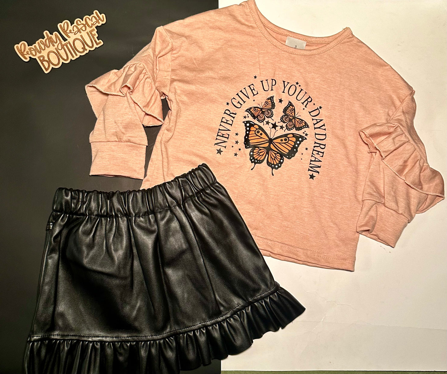 Butterfly Skirt Set