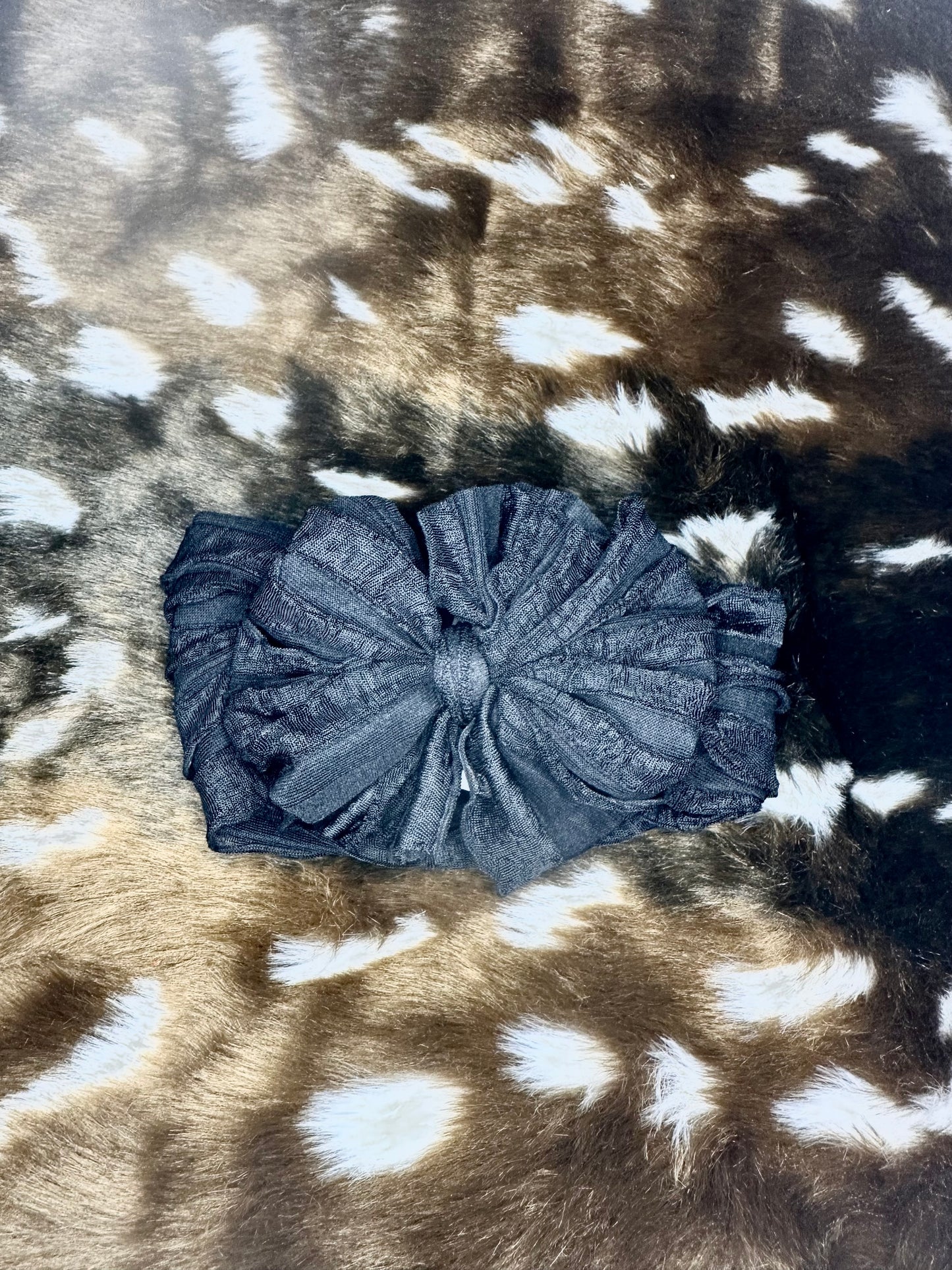 Black Ruffled Headband