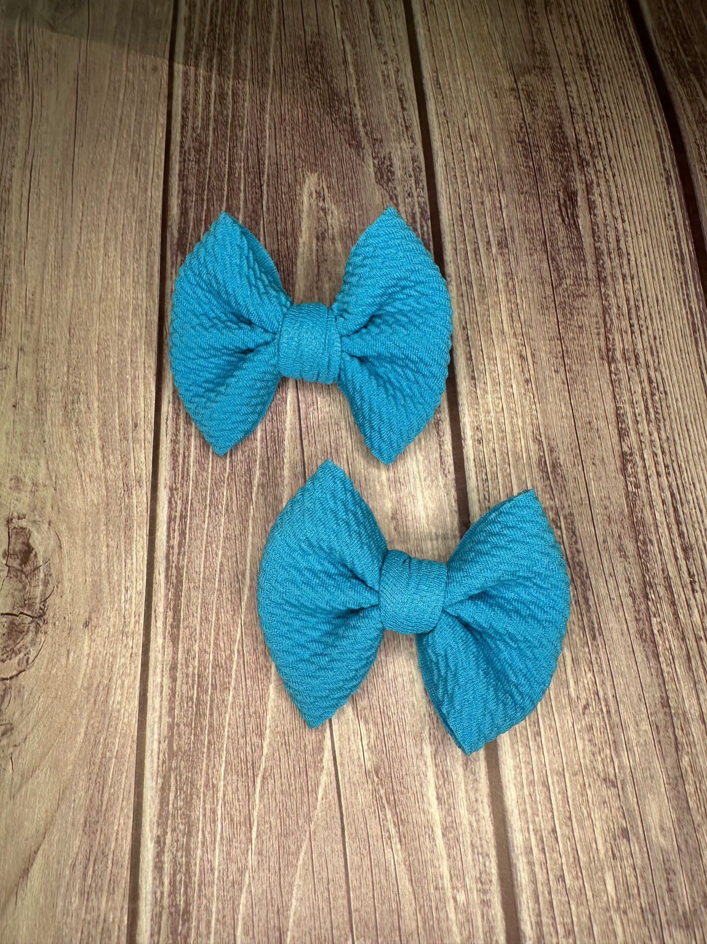 Blue- Clip Bow Set