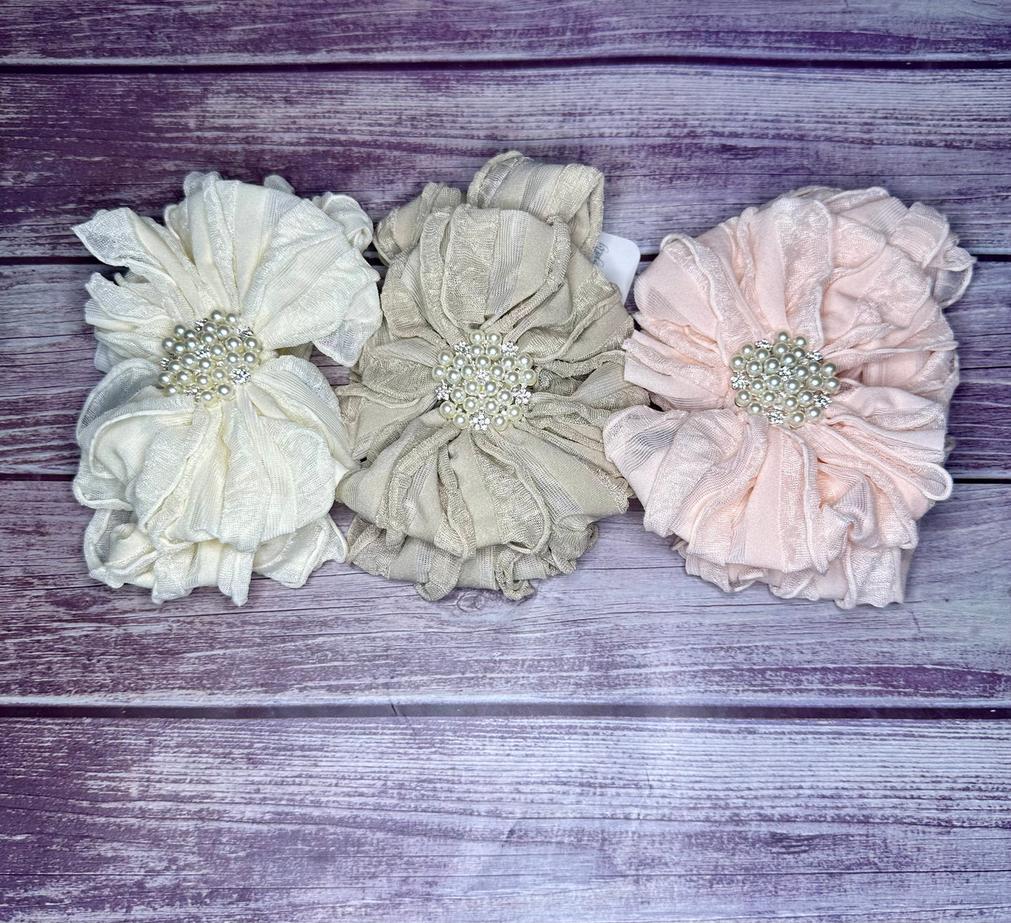 Pearl Ruffle Bow