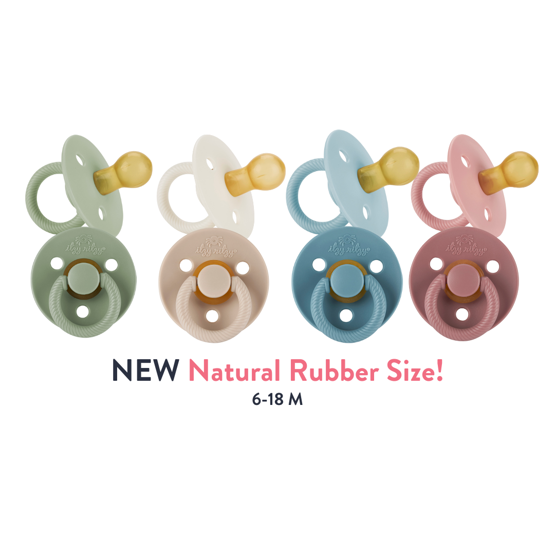 Itzy Soother™ Natural Rubber Paci Sets: Harbor + Coast 6-18 M