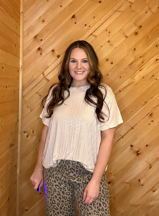 Sand Raglan Top
