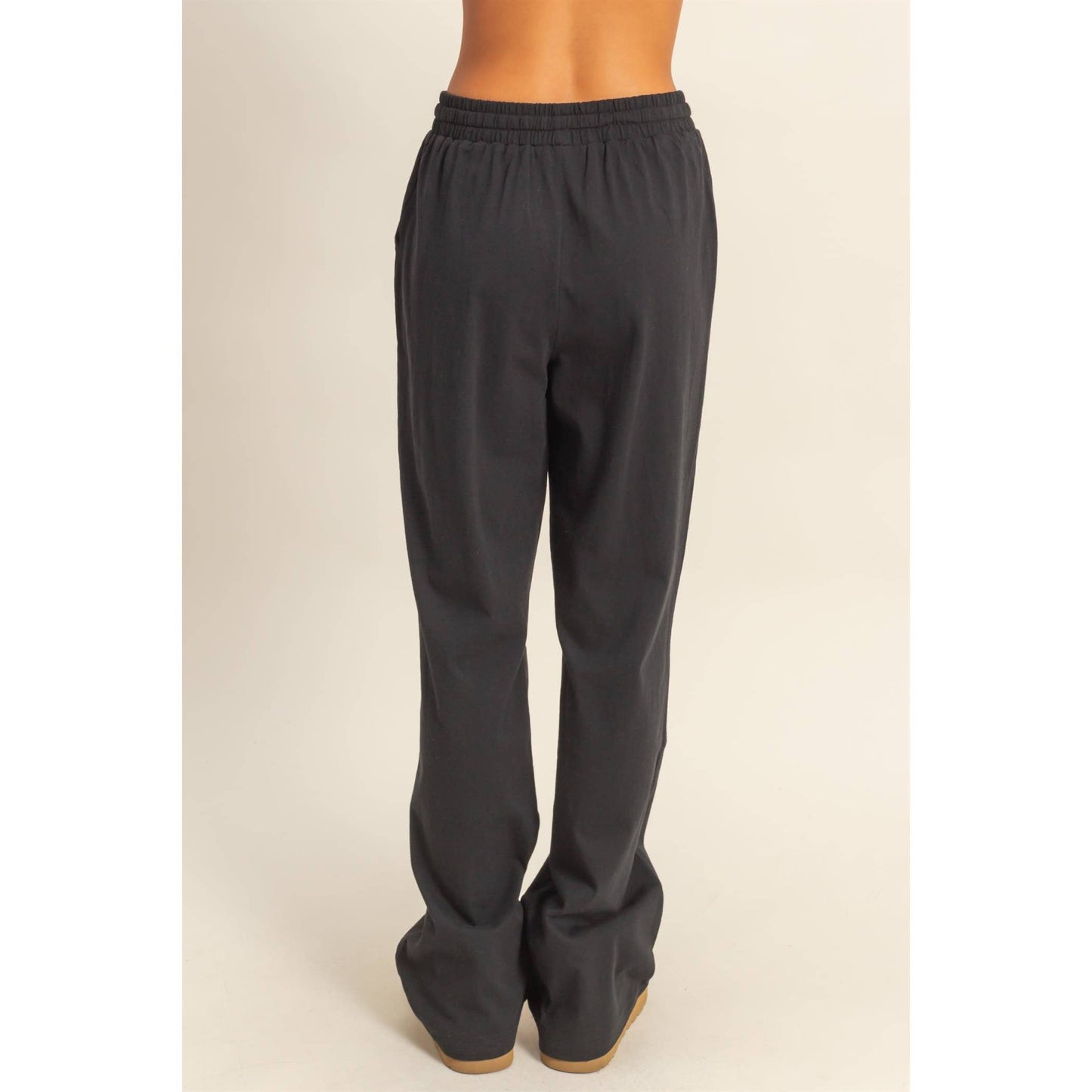 All the Rage -Drawstring High-Waisted Pants