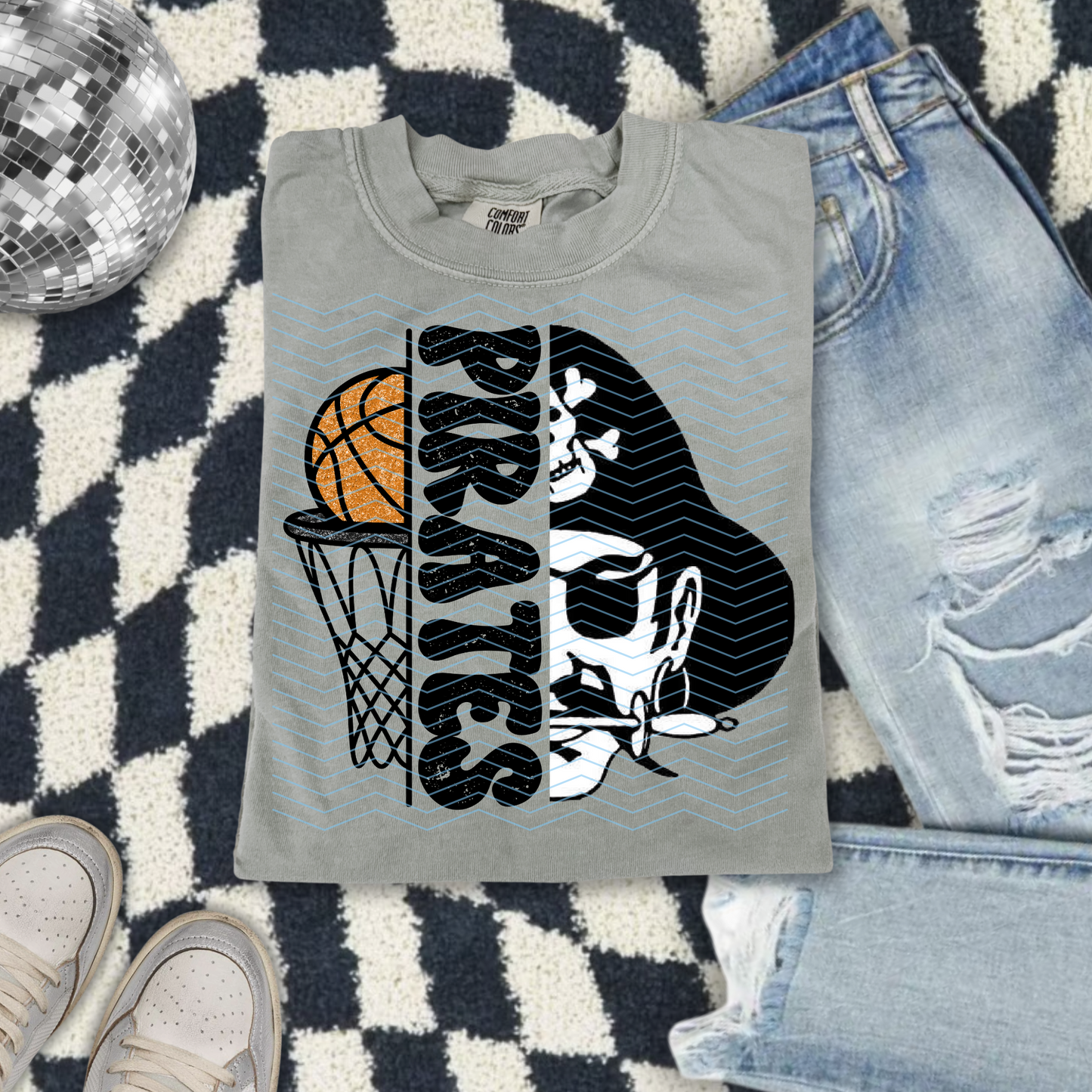 Pirates Basketball Kids Tee