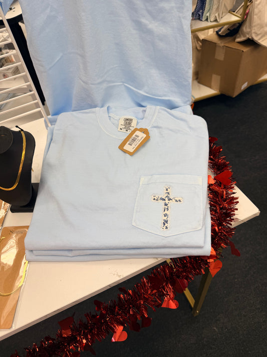 Applique Cross Tee