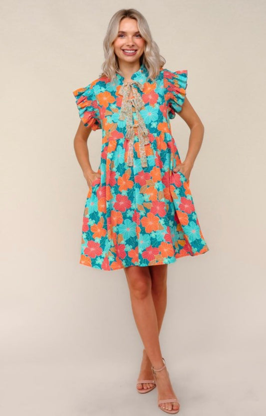Floral Chiffon Dress