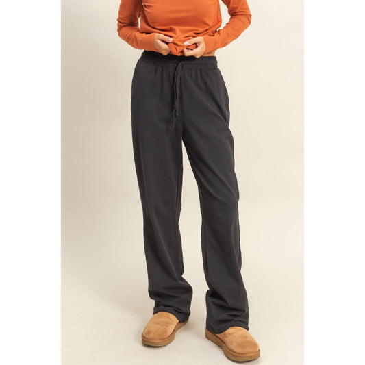 All the Rage -Drawstring High-Waisted Pants