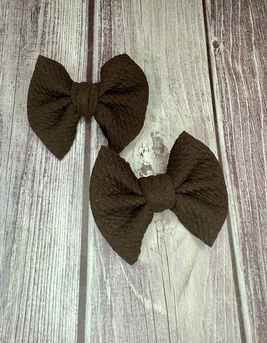 Brown-Clip Bow Set