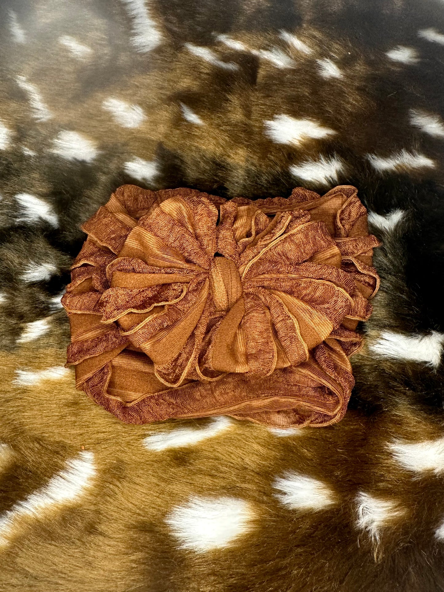 Chestnut Ruffled Headband