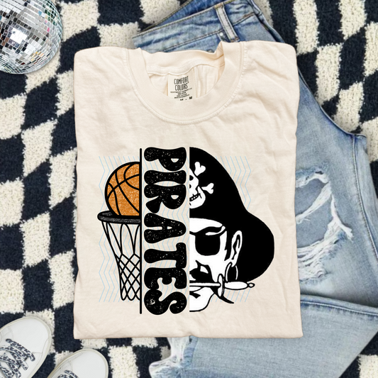 Pirates Basketball Kids Tee