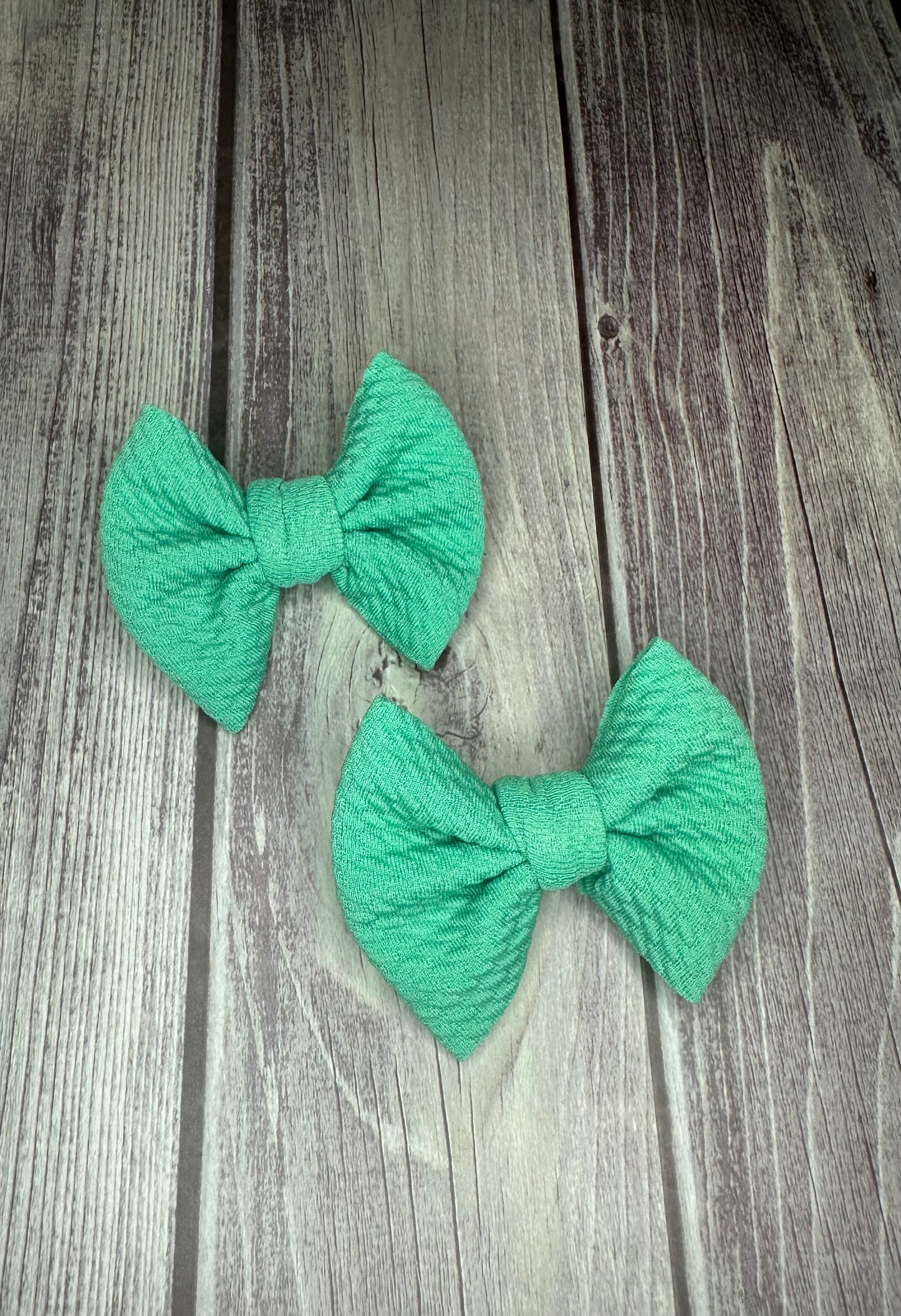 Jungle Green-Clip Bow Set