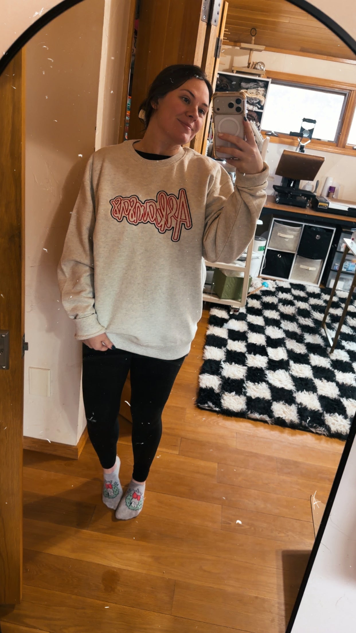 Embroidered Arkansas Crewneck