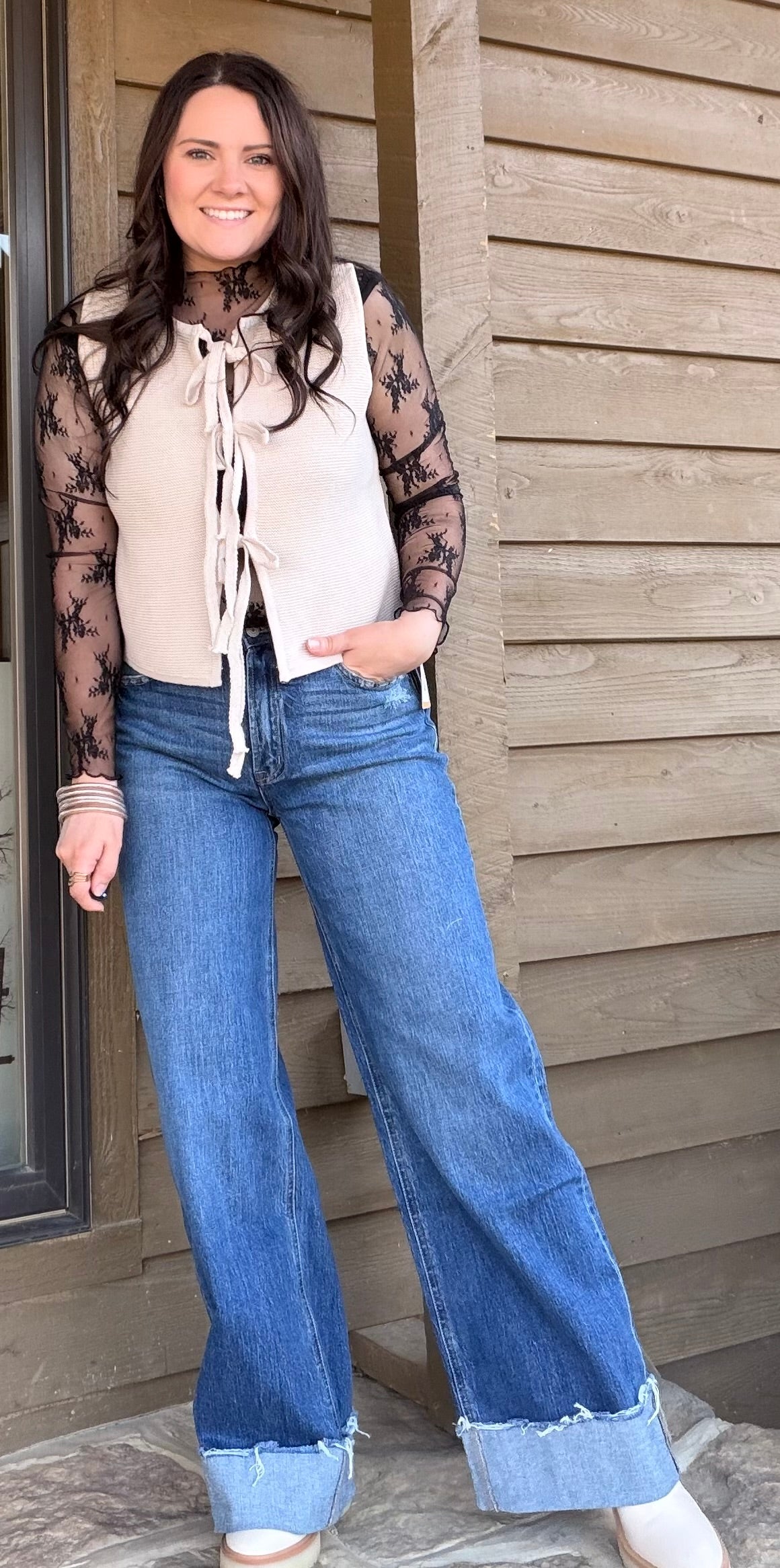 Diane Tie Vest Sweater