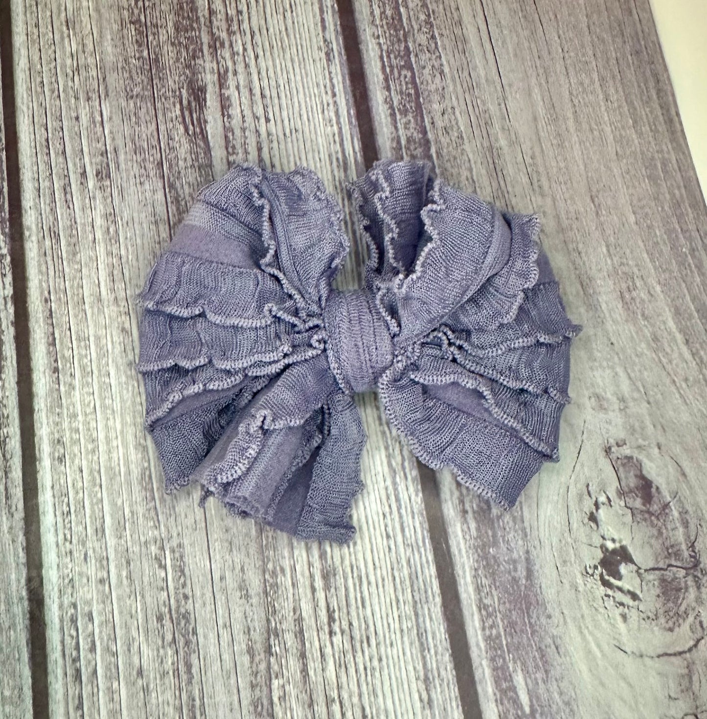 Ruffle Clip Bow