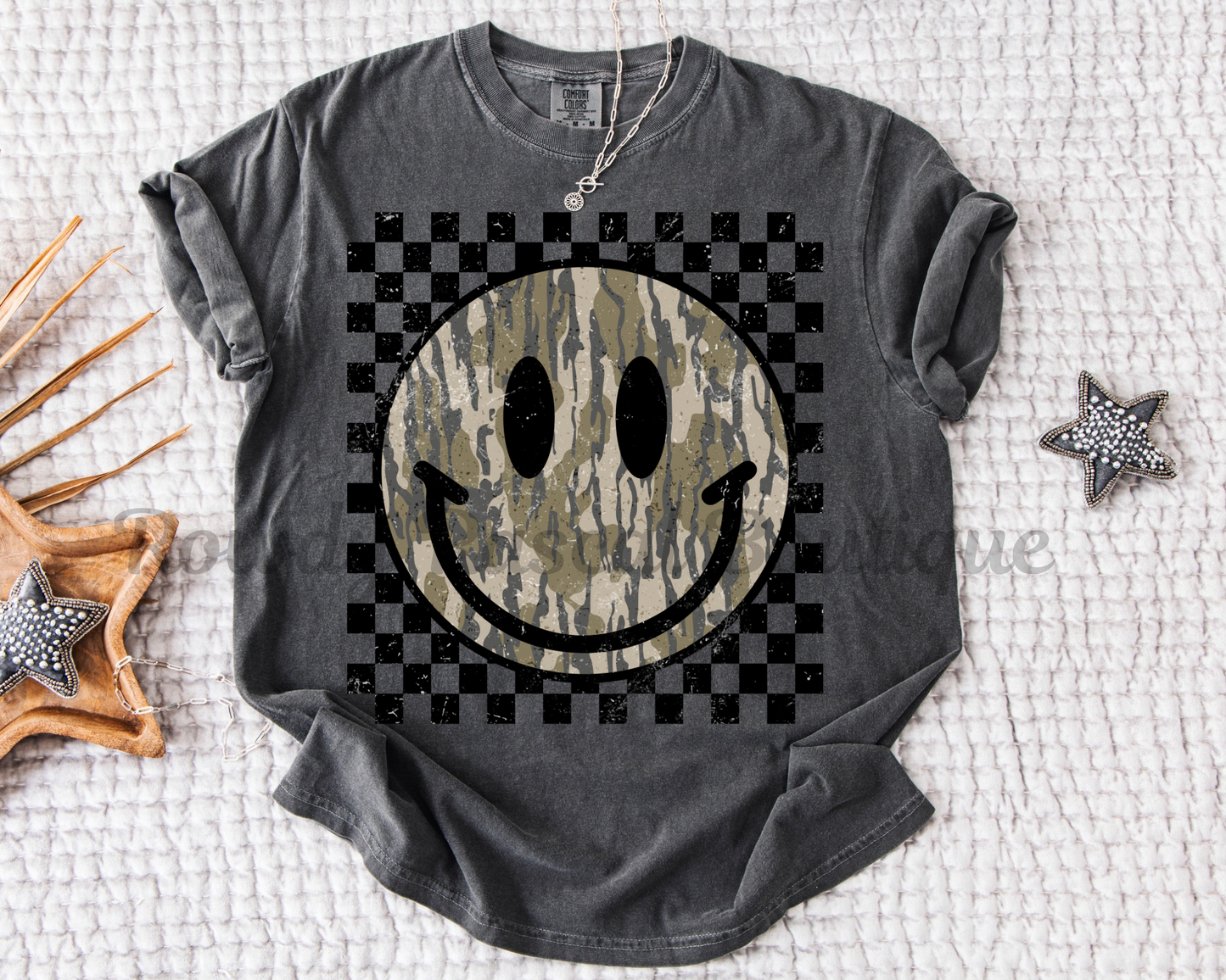 Camo Smiley Tee