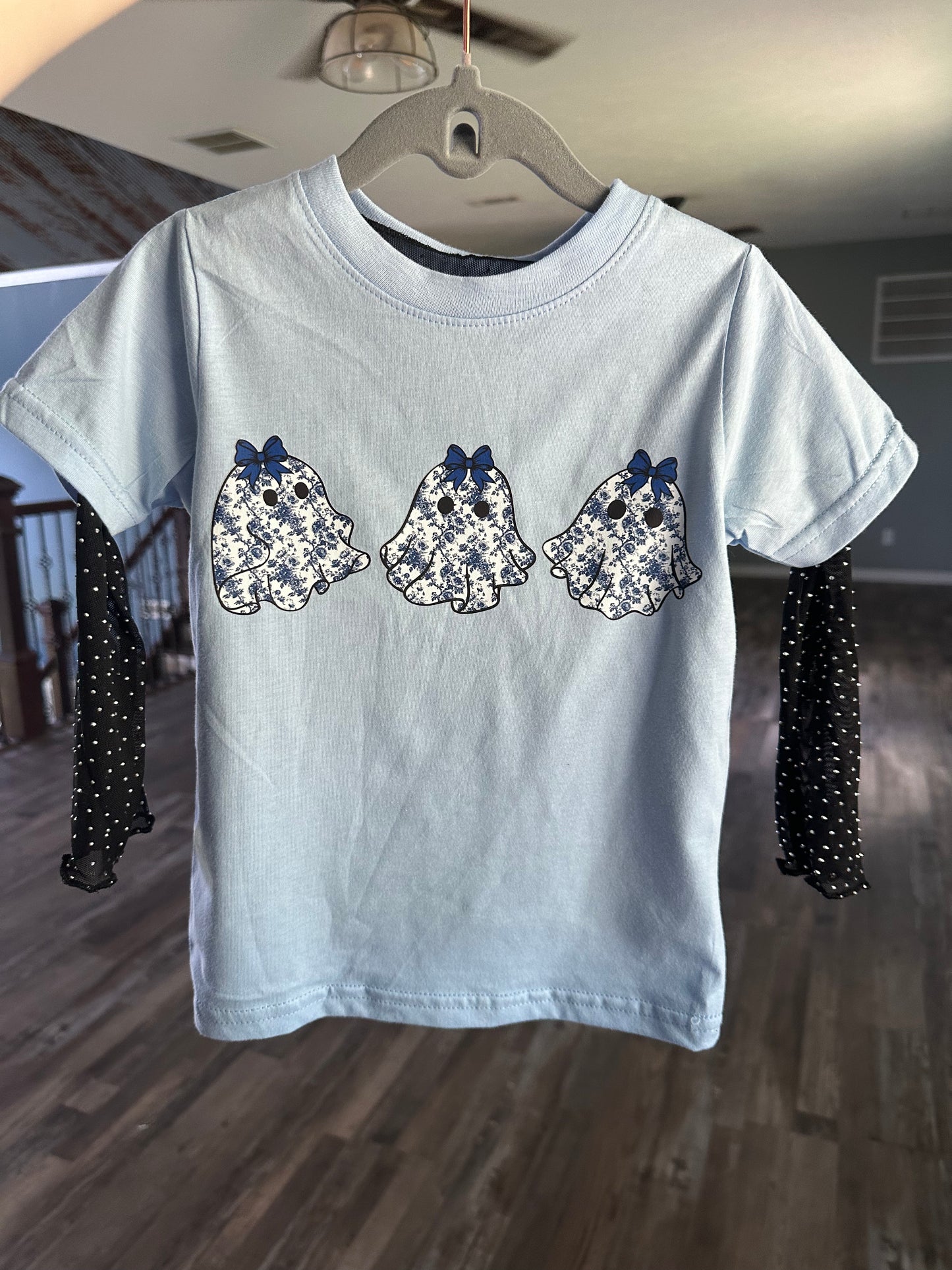 Rhinestone Mesh Top