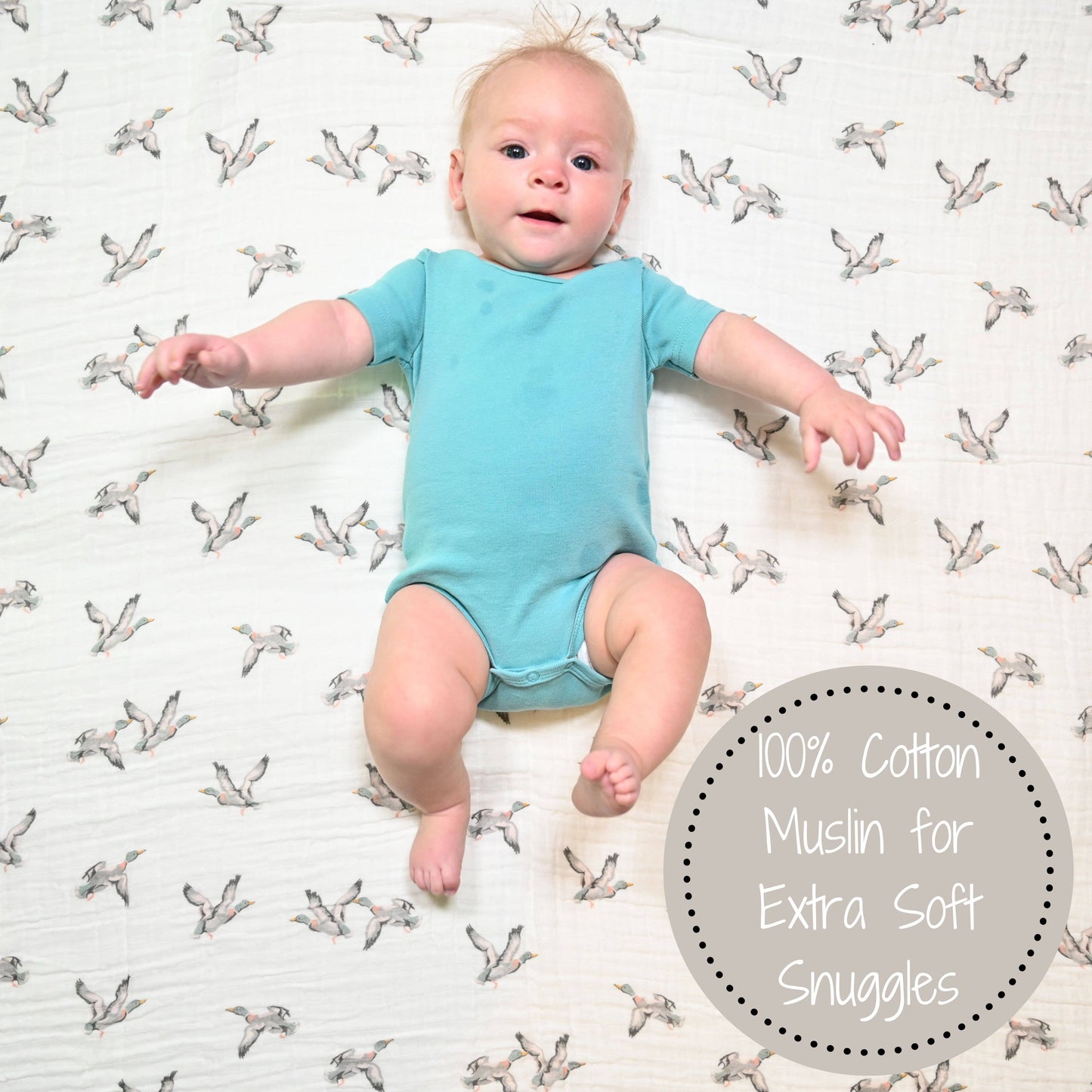 Quackin'up Baby Muslin Cotton Blanket