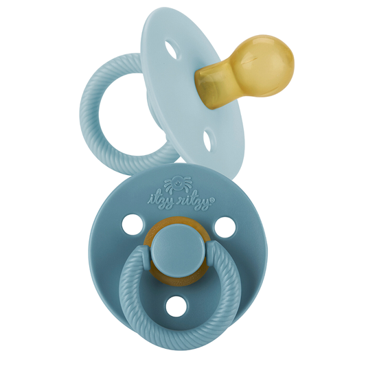 Itzy Soother™ Natural Rubber Paci Sets: Harbor + Coast 6-18 M