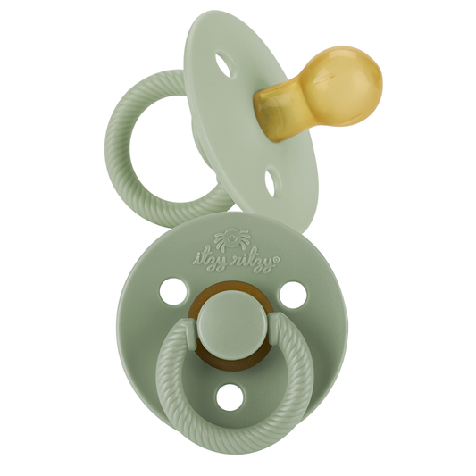 Itzy Soother™ Natural Rubber Paci Sets: Succulent + Agave 6-18 M