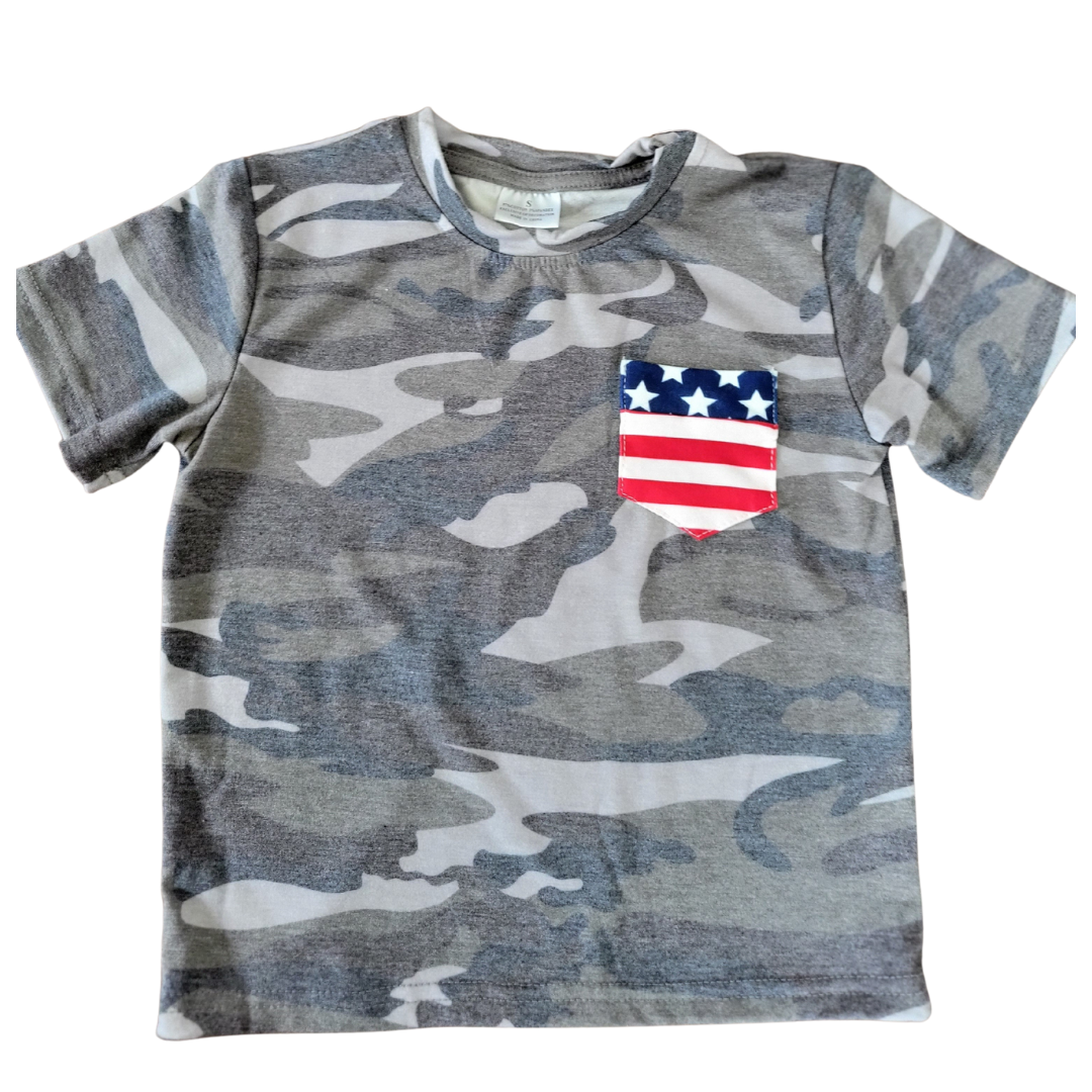 Camouflage 4th of July Tee