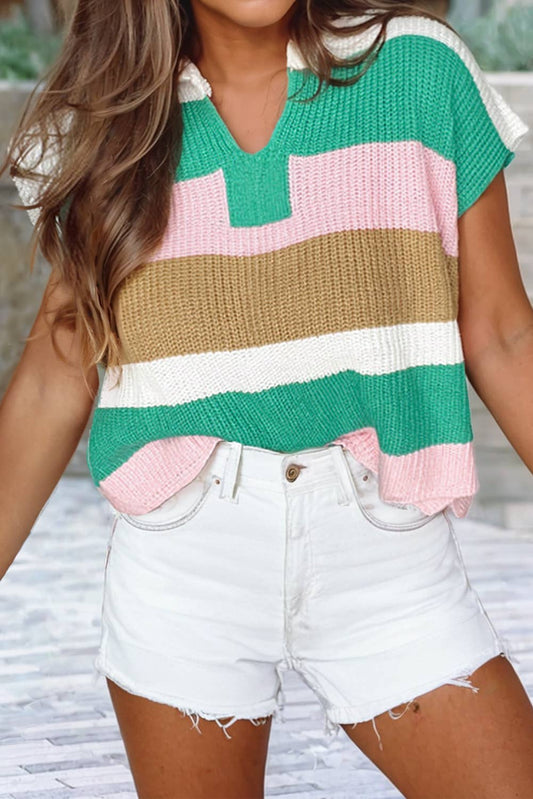 Colorblock Sweater Top