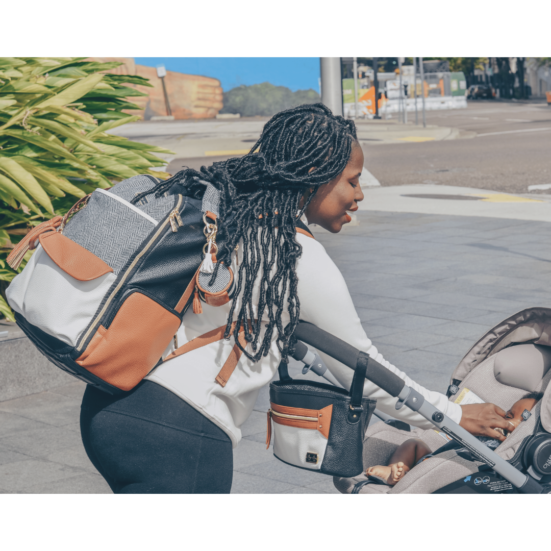 Coffee & Cream Travel Stroller Caddy