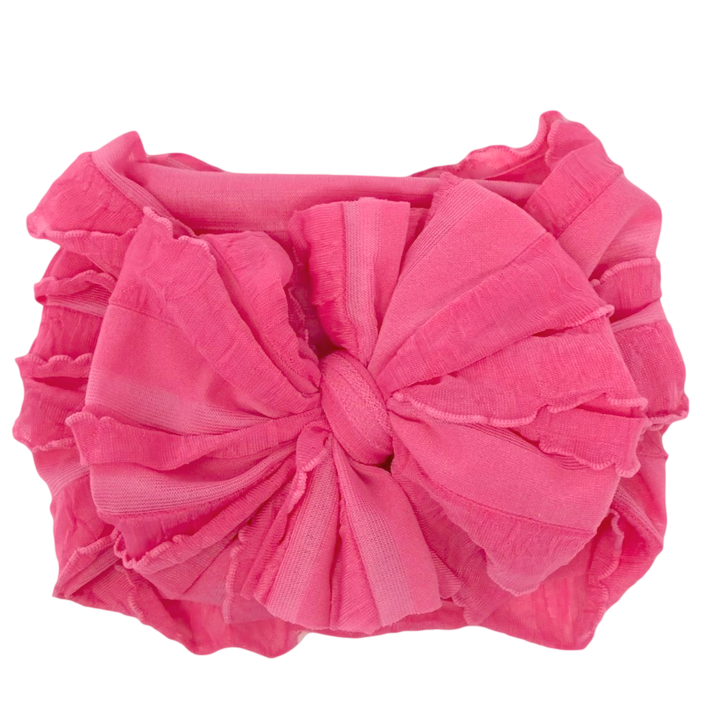 Candy Pink Ruffled Headband