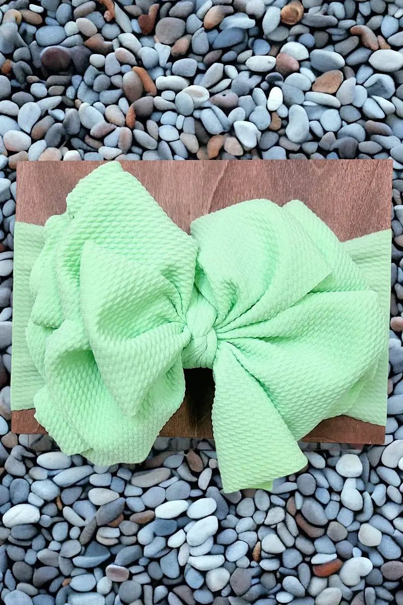 Mint Headwrap Bow